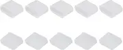 Futheda 10Pcs Silicone USB 3.1 Type C Male Interface Port Plug Cover Stopper Anti Dust Cap Protector Clear
