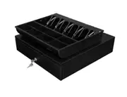 Cash Drawer/Black/ 5 Note & 8 Coin Cups/410 mm (w) x 415 mm (d) x 100 mm (h)
