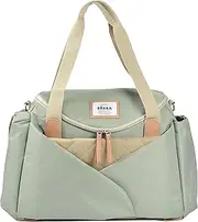 BÉABA - Sydney II Diaper Bag - Modular Large Capacity - Large Cocoon Changing Surface - Insulated Baby Food Compartment, Pram Attachment System, Carry Handles - Sage Green