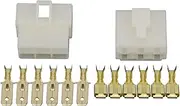 6.3mm 6 Pin DJ7061-6.3-11/21 Automotive Connector Cable Terminal Plug Kits Motorcycle Car Terminal Male Female(10 Sets)