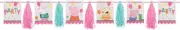Peppa Pig Confetti Nick Jr Cartoon Kids Birthday Party Decoration Tassel Garland