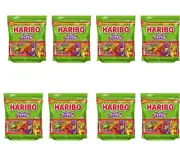 Haribo Twin Snakes Sweet & Sour Gummi Candies Party Size, 8.3oz (Pack of 8)