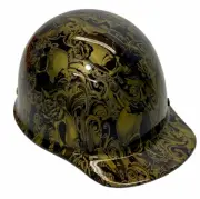Hydro Dipped Hard Hat MSA Skullgard Cap Custom HOK Filigree Skulls HG
