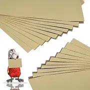 Uifrmely 10pcs Gravel Liner Paper for Bird Cage, 11 x 17 inch Birdcage Liner Bedding Calcium Paper Special for Bird Cage in Sea Sand Pick Your Size (10)