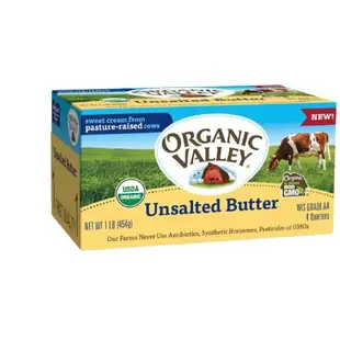【布緯食聊】Organic Valley 有機無鹽草飼奶油/美國原裝空運來台/三大認證/二盒裝/免運費