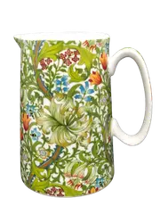 Fine China Milk Jug Golden Lily Design 11cm Heritage Brand New 325ml 11oz