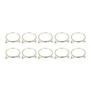 Fuel Line Hose Clips, 10pcs 60mm 65Mn Steel Tubing Spring Clamps