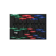 24 Pcs of Kincrome Contour Hex & TORX T-Handle Keys Fastening EVA Tray