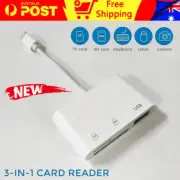 3in1 USB Cards Reader Micro SD/TF Camera Adapter Fit For I PAD/ I phone X
