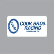 Cook Bros. Racing - Blue and white Banner - old school bmx