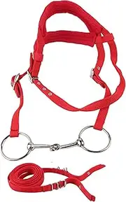 Horse Halter Bridle, Horse Bridle Rein Harnesswith Soft Cushion, Control Headstalls Halter Riding for Equestrian