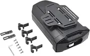 Motorcycle Tail Bag 3.8 Liters Plastic Left Side Waterproof Box Universal Decorative Luggage Storage Tool Cases Fit for MT800 800MT 650MT 450MT Motorcycle Top Case(Toolbox)