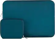 [MOSISO] Laptop Case 16 inch, 15-15.6 inch Laptop Sleeve Bag Compatible with MacBook Pro 16 inch, HP, Acer, Dell, Lenovo, ASUS Notebook, Neoprene Computer Sleeve Bag with Small Case, Deep Teal