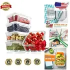 30oz Airtight Glass Meal Prep Containers - BPA-Free & Dishwasher Safe Set of 10