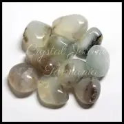 X1 Genuine Natural Blue Opal Crystal Tumbled Stone - Preu