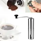 Portable Manual Coffee Grinder Burr Bean Mill Ceramic Stainless Steel Ship
