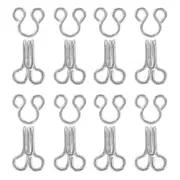 200 Pairs Metal Collar Hook Fastener Clothing Clasp Button Buttons