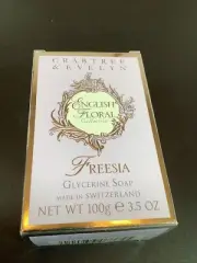 Crabtree & Evelyn English Floral Freesia Scented Soap 100 g/3.5 oz New in Box