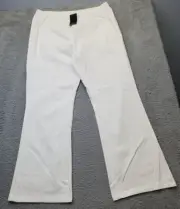 Simply Be Jegging Bootcut Pants Womens Size 20 White Cotton Pockets Regular Fit