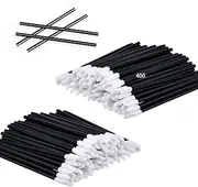 xutong 400pcs Lip B-rushes Make Up B-rush Lip Gloss Applicators Lipstick Wands Tool Kits Lip gloss Applicators Tester Wands (black)