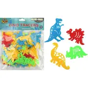 Plastic Dinosaur Tracers (Pack of 48)