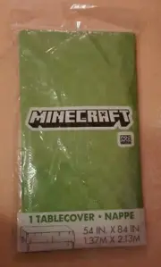 Minecraft Plastic Table Cover Birthday Party Decoration 54"x84"
