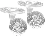 2 Sets Bubble Ball Holder Set Tablet Lanyard Small Pin Brooch Fire Hydrant Statue Water and Land Figurines Indoor Fire Hydrant Bubble Decoration Bait Lanyard Transparent Glass