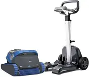 Dolphin S400 Corded Automatic Robotic Pool Cleaner for Floor Waterline Wall Climbing Up to 2.5 Hours Runtime Free Caddy Pool Vacuum for Inground Pools Deep Cleaning Large with Filter WiFi Bluetooth