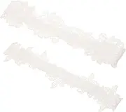 [TEMPNAP] Bride to Be Leg Garters Wedding Garters Set Rhinestone for Wedding Party White