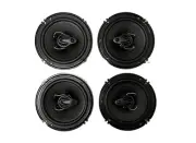 (4X) Power Acoustic Door Speakers 400 Watts6.5" 3-Way Coaxial Car AudioSpeakers.