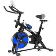 Powertrain Home Gym Flywheel Exercise Spin Bike (Blue)