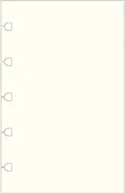 Pocket Pastel Plain Notebook Refill 60 Sheets
