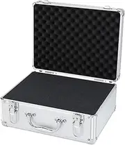 [Generic] Hard Side Briefcases - Aluminum Document Case,Multifunction Protective Document Case Security Lock for Camera Built-in Sponge