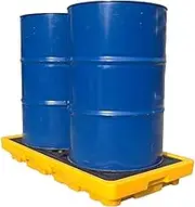 Spill-Proof Tray Oil Tank Spill Tray，Spill Containment Platform, Anti-Slip Storage Spill Platform, Warehouses Factory Garage Industrial Uses Leakproof Tray, Modular Stackable Oil Drums Palle