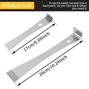4 Pcs Pry Bar Scraper Set with Built in Nail Puller Stainless Steel Pry Breke