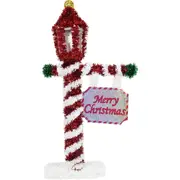 Merry Christmas Lamp Post Sign Decoration 46cm