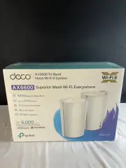 TP Link Deco X90 White AX6600 Tri-Band Mesh Wi-Fi 6 System 2-Pack