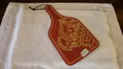 STELLA ROSA Glass Wine Bottle Shaped Serving Platter - NEW