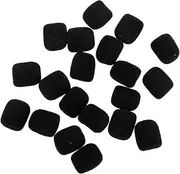 HONITANO 20pcs Mic Protective Covers Soft Sponge Microphone Dust Covers for Lapel and Headset Use for Recording Conferences and Live Streaming Easy to Install Versatile Design
