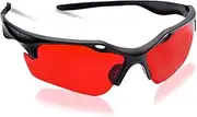 Sleep Savior ® Red Night Glasses - Blocks More Disruptive Light Than Blue Blockers - for Men and Women - Therapeutic Lenses to Increase Melatonin Naturally and Help You Sleep Better