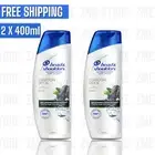 2X Head and Shoulders Anti-Dandruff Shampoo With Charcoal Detox 400ml