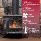 Home Efficient Fireplace Fan Eco Friendly Log Wood Burner Home