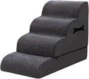 Dog Stairs Non-Slip 4 Tiers LADDERS RAMP HIGH Bed Couch 错误 Changeable Small Dogs Cats