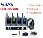 NAYA FDI-BS340 Wireless Full Duplex Intercom System 2000m Transmit 5*Headphone