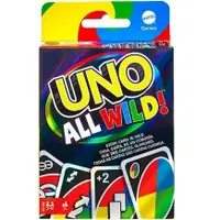 在飛比找蝦皮購物優惠-【久久】 UNO All Wild紙牌游戲狂野UNO桌游全黑
