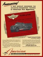 1944 American Fire Apparatus New Metal Sign: Deal Island Chance Fire Department