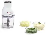 Moulinex Moulinette Essential DJ5201 3-in-1 Chopper, Mixing and Slicing, Pressure Lid System 300 W, Capacity 0.4 L