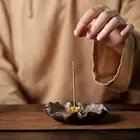 Incense Stick Holder Multipurpose Decorative Lotus Leaf Backflow Incense Burner
