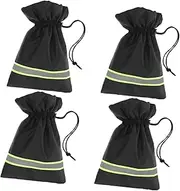 Yardwe Reflective Strip Outdoor Covers 4 Pack Insulated Reusable Hose Covers for Winter Freeze Protection