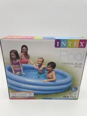 INTEX Crystal Blue Kids Outdoor Inflatable 66" x 15"Swimming Pool 58446EP New
